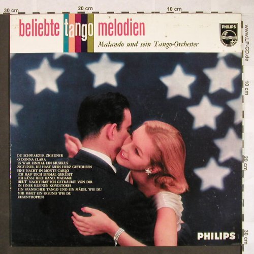 Malando und sein Tango Orchester: Beliebte Tango Melodien, vg+/m-, Philips(840 321 PY), D,  - LP - F9765 - 5,00 Euro