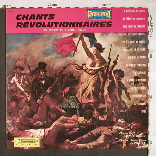 V.A.Chants Revolutionnaires: Les Choers de L'Armee Rouge, Musidisc(CV 949), F,  - LP - F9891 - 7,50 Euro