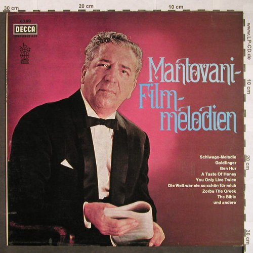Mantovani & sein Orchester: Mantovani-Filmmelodien, Sonderaufl., Decca(63 99), D,  - LP - F9924 - 6,00 Euro