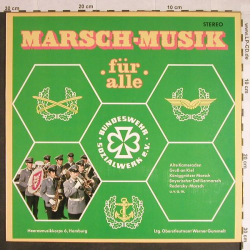Heeresmusikkorps 6 Hamburg: Marschmusik für alle, Clearsound(DK 78), D,  - LP - H110 - 7,50 Euro