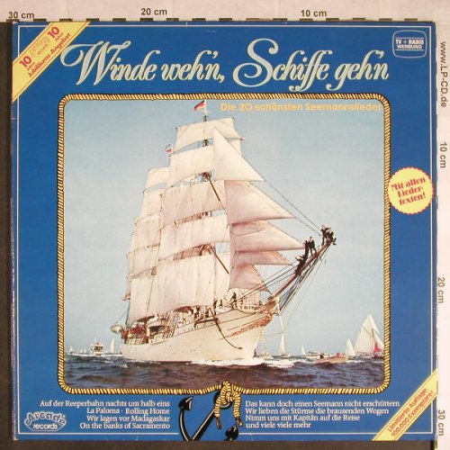 Biste,Paul - Chor und Orchester: Winde weh'n,Schiffe geh'n, 20 Tr., Arcade(ADEG 156), D, Foc,  - LP - H122 - 9,00 Euro