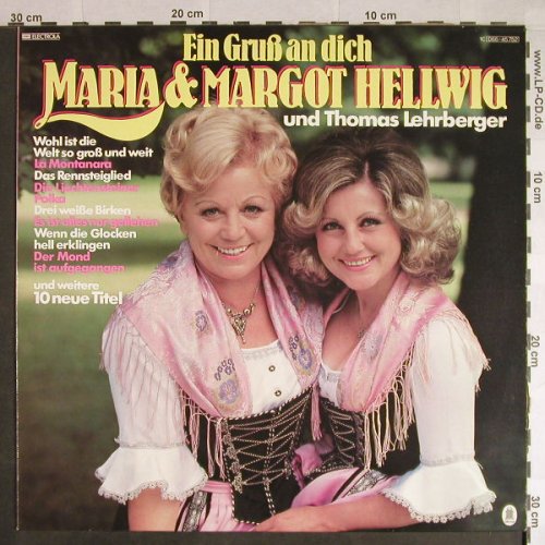 Hellwig,Maria & Margot: Ein Gruß an dich-Thomas Lehrberger, Odeon(066-45 752), D, 1979 - LP - H131 - 7,50 Euro