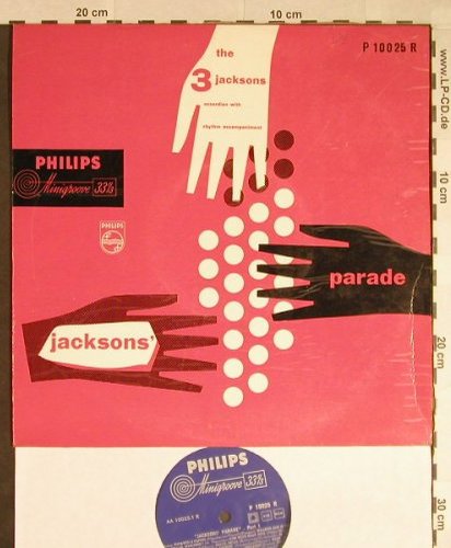 3.Jacksons: Parade(Accordion with...), vg+/vg+, Philips(P 10025 R), NL,  - 10inch - H142 - 5,00 Euro