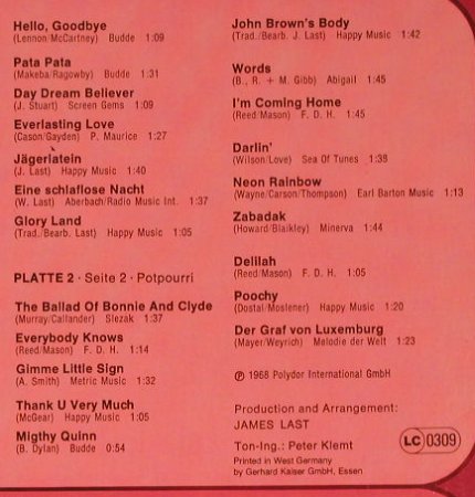Last,James: Non Stop Dancing 68,Folge:67/2 & 68, Polydor(2664 200), D, Foc, Ri,  - 2LP - H2150 - 9,00 Euro