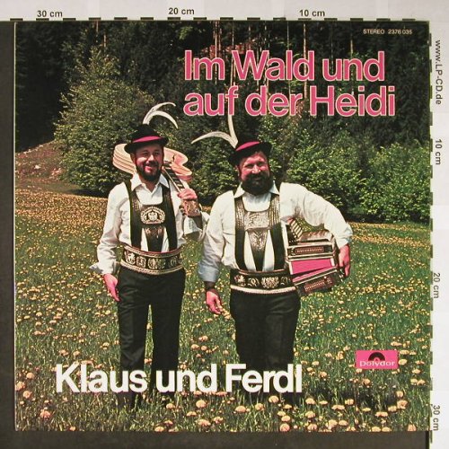 Klaus und Ferdl: Im Wald und auf der Heidi,Musterpl., Polydor(2376 035), D, 1975 - LP - H2152 - 7,50 Euro