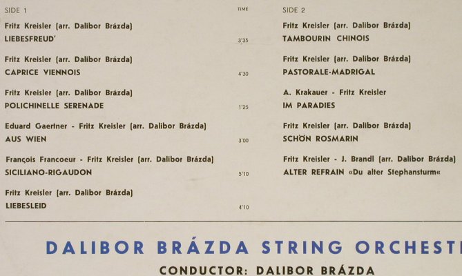 Brazda,Dalibor - Magic Strings: Eternal Love - Kreisleriana, Supraphon(SUA ST 50899), CZ, 1968 - LP - H2243 - 14,00 Euro