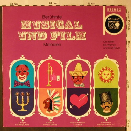 Wernov Orch.,Ed  und King Royal: Berühmte Musical und Film Melodien, Metronome(HLP 10.161), D,vg+/m-,  - LP - H2481 - 5,00 Euro