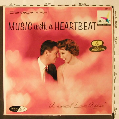 D'Artega - Music with a Heartbeat: comp.by Rebekah Harkness, vg-/vg+, Design, bad cond.(DLP 25), US,  - LP - H2522 - 5,00 Euro