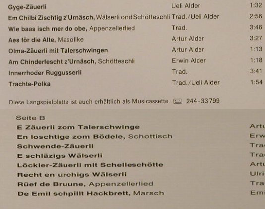 Orignal Appenzeller Striichmusig: Heeweh nach em Appezöll, EMI Columbia(E 062-33799), , 1975 - LP - H2561 - 9,00 Euro