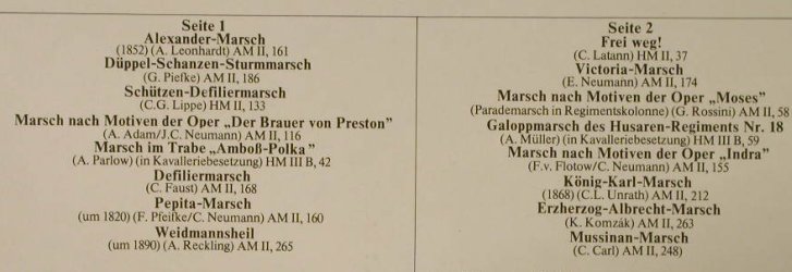 V.A.Deutsche Armeemärsche: IV.Folge,Stabsmusikkorps der B.W., Philips(5840 403), D, 1976 - LP - H2894 - 7,50 Euro