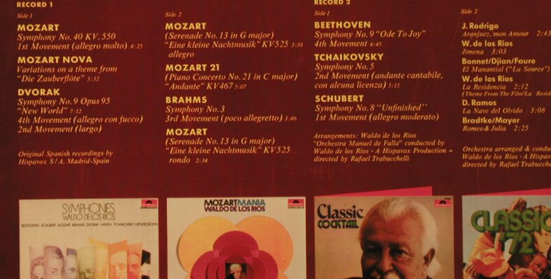 De Los Rios,Waldo: Mozart No.40..and other classical, Polydor(2679 012), D, Foc, 1972 - 2LP - H2939 - 9,00 Euro