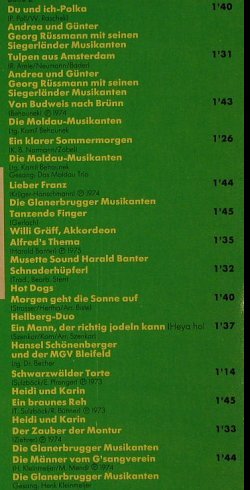 V.A.28 Volkstümliche Hits 2: Heidi u.Karin...Glanerburger Musik., Colorit / Crystal(048 EVC 41 107), D,  - LP - H2971 - 5,00 Euro
