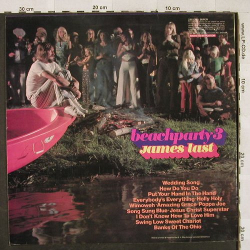 Last,James: Beachparty 3, Polydor(2371 288 SUPER), UK, 1972 - LP - H3177 - 9,00 Euro