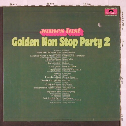 Last,James: Golden Non Stop Party 3, Polydor Club-Sonderaufl.(61 575), D, 1972 - LP - H3196 - 9,00 Euro
