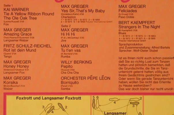 V.A.Das Grosse Tanzvergnügen: Das 1x1 des Tanzens(Wolf D.Stubel), Polydor(2437 329), D,  - LP - H3200 - 7,50 Euro
