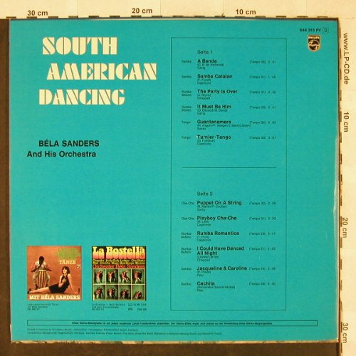 Sanders,Bela & Orch.: South American Dancing, Philips(844 315 PY), D,  - LP - H3213 - 9,00 Euro