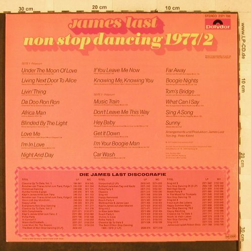 Last,James: Non Stop Dancing 77/2, Polydor / Bild(2371 786), D, 1977 - LP - H3626 - 6,00 Euro