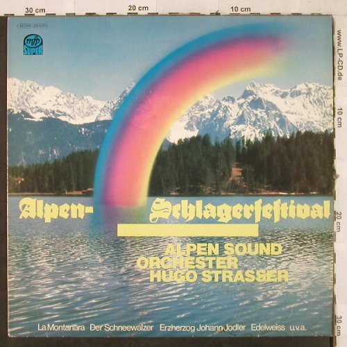 Strasser,Hugo-Alpen Sound Orchester: Alpen-Schlagerfestival, MFP(M 048-29 535), D, 1974 - LP - H3659 - 7,50 Euro