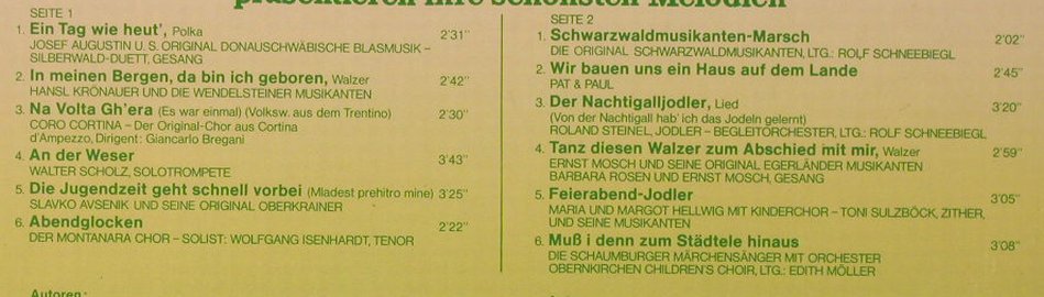 V.A.Goldene Klänge der Heimat: Josef Augustin...Schaumb.Märchensä., Telefunken(6.22208 AF), D, Foc, 1975 - LP - H3948 - 7,50 Euro