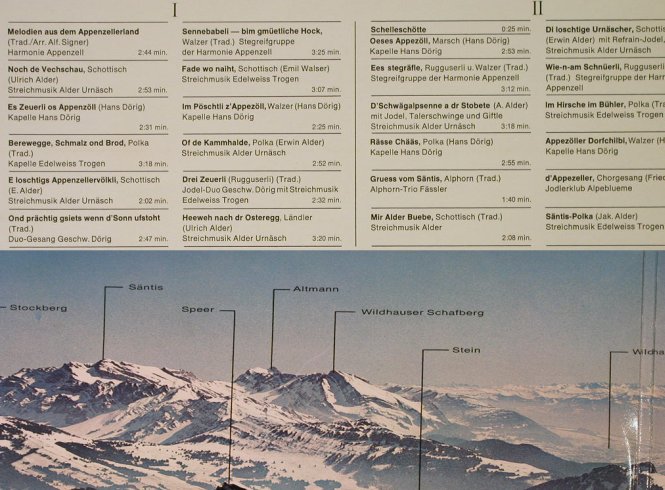 V.A.Bodenständiges Appezell: Harmonie Appenzell...Edelw.Trogen, Philips(6661 001), CH, 1971 - 2LP - H4150 - 9,00 Euro