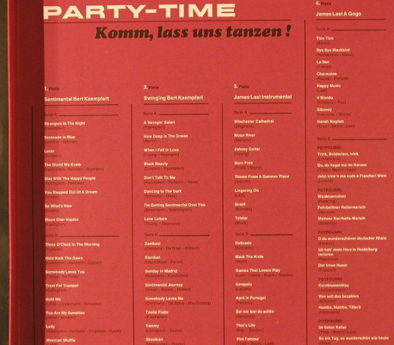 V.A.Party-Time: Komm, lass uns tanzen, Box, Polydor(F 77 605/609), D,Club Ed.,  - 4LP - H5236 - 12,50 Euro