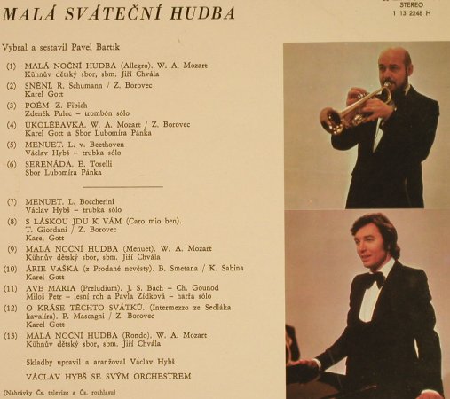 Hybs,Vaclav  a jeho hoste 2: Mala Svatecni Hudba, vg+/m-, Supraphon(1 13 2248 H), CZ, 1977 - LP - H597 - 9,00 Euro