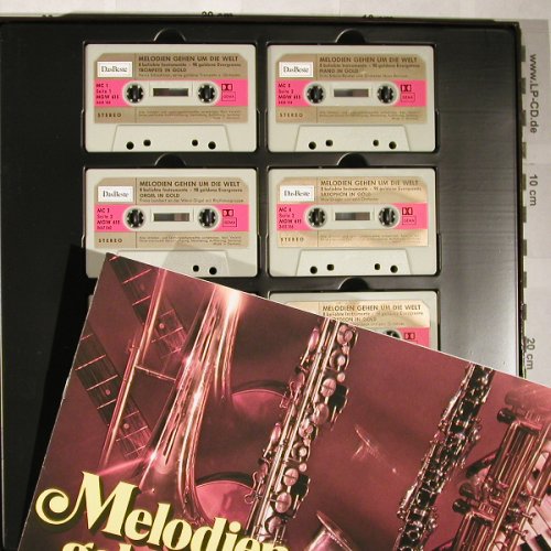 V.A.Melodien gehen um die Welt: 8 beliebte Instrum.,98 Evergr., Das Beste,Booklet.(MGW 614/615), D,Box,  - Tapex8 - H6053 - 3,00 Euro