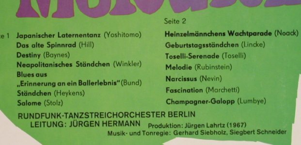 Rundfunk-Tanzstreich-Orchester: Immer grüne Melodien,Jürgen Hermann, Amiga, m-/vg(8 55 139), DDR, 1978 - LP - H7783 - 7,50 Euro