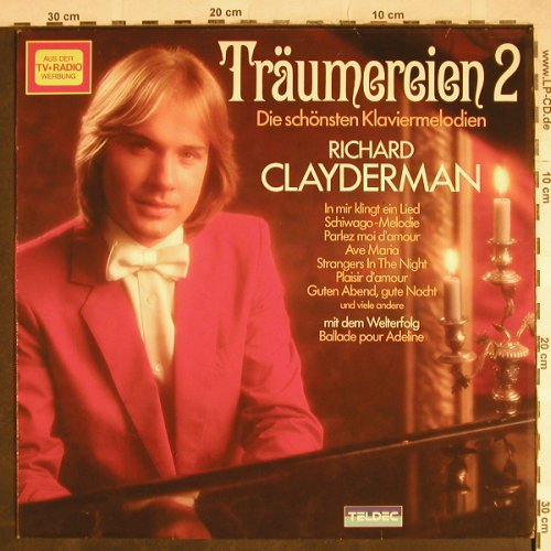 Clayderman,Richard: Träumereien 2, Telefunken(6.24500 AU), D, 1979 - LP - H8145 - 6,00 Euro