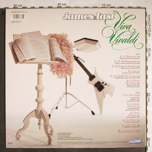 Last,James: Viva Vivaldi, Polystar(827 737-1), D, 1985 - LP - H8429 - 7,50 Euro