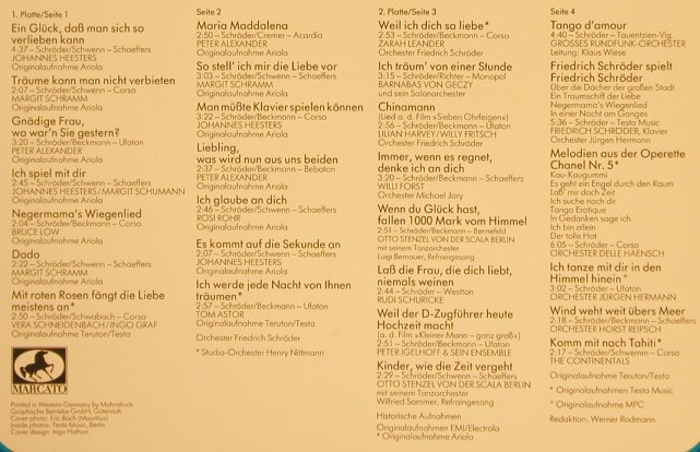 Schröder,Friedrich -V.A.: Ich tanze mit dir i.d.Himmel hinein, Marcato(30 936 9), D, Foc, 1980 - 2LP - H9003 - 9,00 Euro