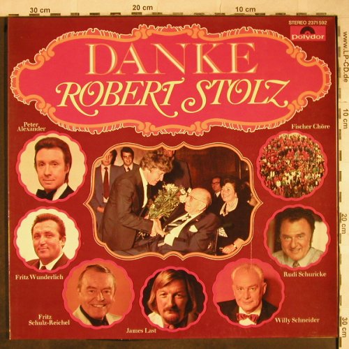 V.A.Danke Robert Stolz: Peter Alexander, J.Last...R.Stolz, Polydor(2371 592), D, Foc, 1975 - LP - H9149 - 5,00 Euro