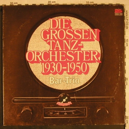 Bar-Trio: Die großen Tanz-Orchester 1930-1950, Polydor(2664 209), D, m-/VG+,  - 2LP - H9482 - 9,00 Euro