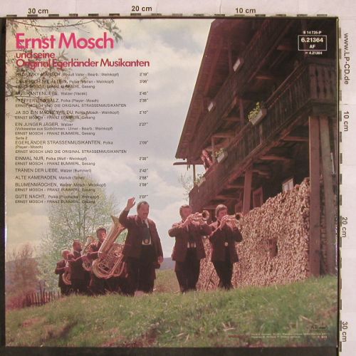 Mosch,Ernst & Seine Orig.Egerländer: Musikantenliebe,Foc, Telefunken(6.21364 AF), D, 1973 - LP - H9765 - 6,00 Euro