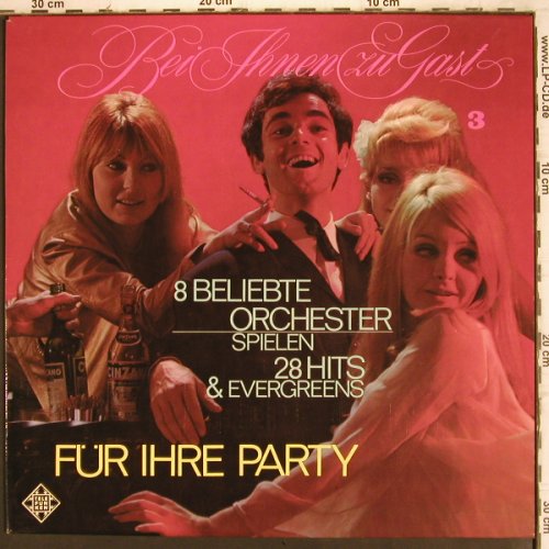 V.A.Bei Ihnen zu Gast 3: 8 beliebte Orch.. 28 Hits u.Evergr., Telefunken(TST 76 216), D,  - LP - V1017 - 5,00 Euro