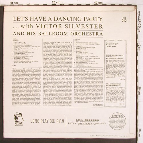 Silvester,Victor & h.Ballroom Orch.: Let's have a Dancing Party, Mono, Encore EMI(ENC 212), UK, 1969 - LP - V1112 - 9,00 Euro