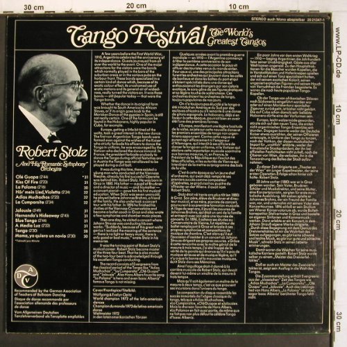 Stolz,Robert: Tango Festival, BASF(20 21347-1), D, 1972 - LP - V1113 - 7,50 Euro