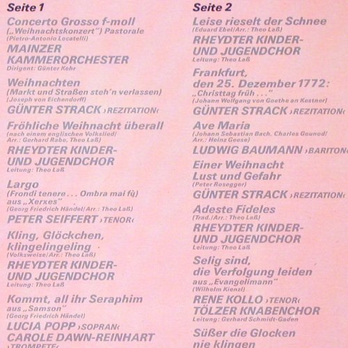 V.A.Lieder öffnen unsere Herzen: Die Schallpl. zur Advendsgala, CBS (CBS 460180 1), NL, 1987 Typ: LP Best.-Nr.: V1141 Preis: 5,00 Euro