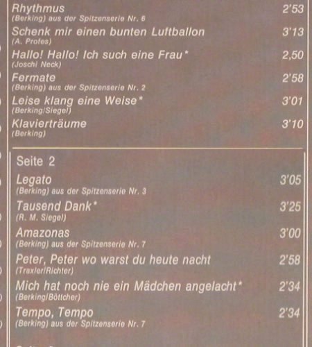 Berking,Willy - Orchester: Swing Souvenirs,orign. 30ger,40ger, Odeon, Mono (C 148-31 304/05), D, Foc Typ: 2LP Best.-Nr.: V1276 Preis: 14,00 Euro
