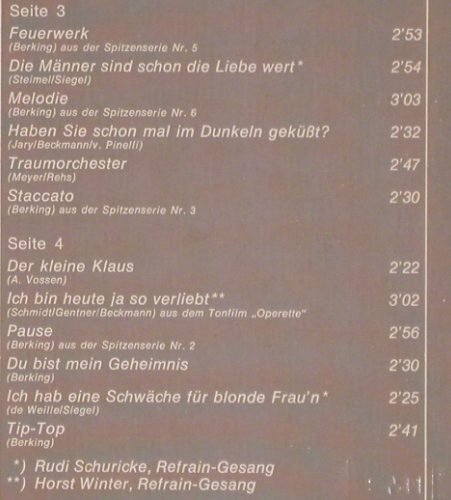 Berking,Willy - Orchester: Swing Souvenirs,orign. 30ger,40ger, Odeon, Mono (C 148-31 304/05), D, Foc Typ: 2LP Best.-Nr.: V1276 Preis: 14,00 Euro