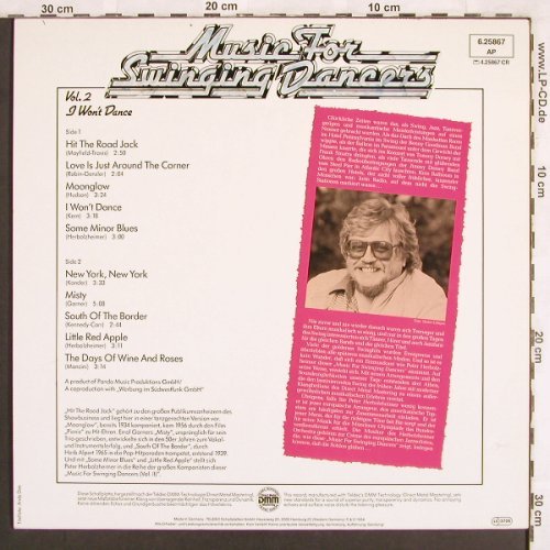 Herbolzheimer Orch.,Peter: Music For Swinging Dancers Vol.2, Teldec (6.25867 AP), D, 1984 Typ: LP Best.-Nr.: V1325 Preis: 7,50 Euro