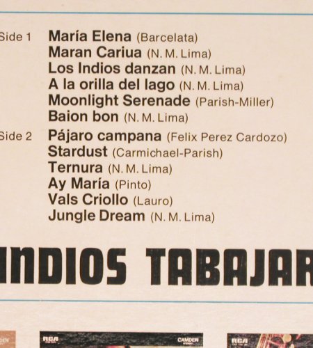 Los Indios Tabajaras: Maria Elena, RCA Camden(CAS 10 198), D,  - LP - V1369 - 7,50 Euro