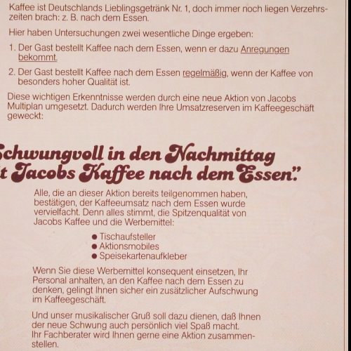 V.A.Schwungvoll in den Nachmittag: Multi Plan (vocal Produktion), Jacobs Kaffee (1049), D Typ: LP Best.-Nr.: V1440 Preis: 6,00 Euro