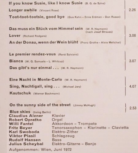 Alzner,Claudius u.s. Solisten: Evergreens-Cocktail, Elite Special (61 322), CH, 1973 Typ: LP Best.-Nr.: V1477 Preis: 5,00 Euro
