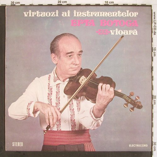 Botoca,Efta: Virtuozi ai instrumentelor, vioara, Electrecord (ST-EPE 01963), RO Typ: LP Best.-Nr.: V148 Preis: 12,50 Euro