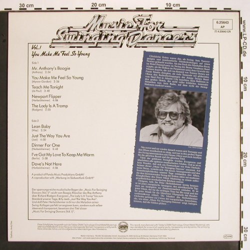 Herbolzheimer Orch.,Peter: Music For Swinging Dancers Vol.1, Teldec (6.25643 AP), D, 1984 Typ: LP Best.-Nr.: V1505 Preis: 7,50 Euro