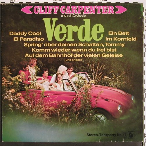 Carpenter,Cliff und s. Orch.: Verde, Hansa (28 339 XAT), D, 1976 Typ: LP Best.-Nr.: V1534 Preis: 6,00 Euro