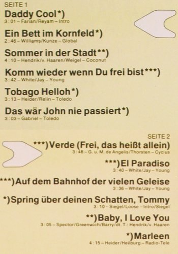 Carpenter,Cliff und s. Orch.: Verde, Hansa (28 339 XAT), D, 1976 Typ: LP Best.-Nr.: V1534 Preis: 6,00 Euro