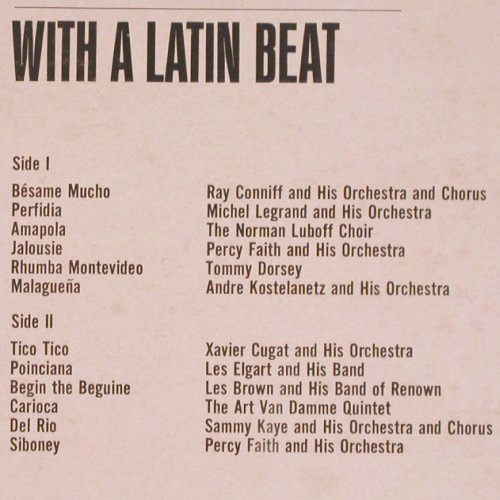 V.A.Coffee Break with a Latin Beat: Ray Conniff..Percy Faith, m-/vg+, Columbia (XTV 82076), US Typ: LP Best.-Nr.: V1544 Preis: 7,50 Euro