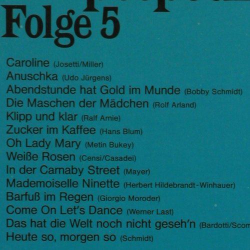 Gürsch,Günther & Akkord.Rhythmiker: Das gr.Akkordeon Schlager Potpourri, Tip (2428 009), D, Folge 5, 1970 Typ: LP Best.-Nr.: V1554 Preis: 5,00 Euro